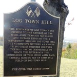 Historica Marker at Log Town Hill, Van Buren, Arkansas